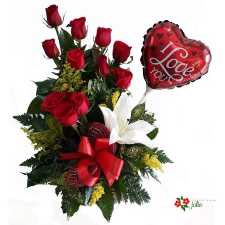 AA40 arreglo de amor y aniversario floristeria jolie